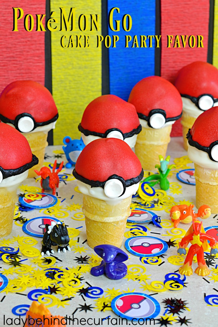 Pokémon Go Cake Pop Party Favor
